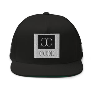 Embroidered Flat Bill Snapback Cap Black Streetwear Yupoong The Ascension High Fashion CODE THE ASCENSION HIGH FASHION