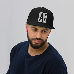 Embroidered Flat Bill Snapback Cap Black Streetwear Yupoong The Ascension High Fashion LOGO THE ASCENSION HIGH FASHION