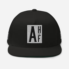 Load image into Gallery viewer, Embroidered Flat Bill Snapback Cap Black Streetwear Yupoong The Ascension High Fashion LOGO THE ASCENSION HIGH FASHION