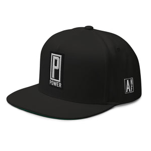 Embtoidered Flat Bill Snapback Cap Black Streetwear Yupoong The Ascension High Fashion POWER THE ASCENSION HIGH FASHION