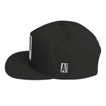 Load image into Gallery viewer, Embroidered Flat Bill Snapback Cap Black Streetwear Yupoong The Ascension High Fashion CODE THE ASCENSION HIGH FASHION