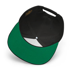 Embroidered Flat Bill Snapback Cap Black Streetwear Yupoong The Ascension High Fashion CODE THE ASCENSION HIGH FASHION