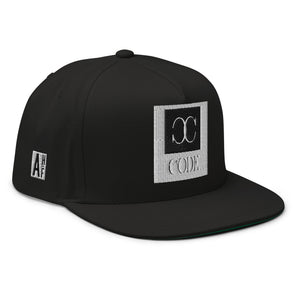 Embroidered Flat Bill Snapback Cap Black Streetwear Yupoong The Ascension High Fashion CODE THE ASCENSION HIGH FASHION