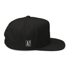 Load image into Gallery viewer, Embroidered Flat Bill Snapcack Cap Black Streerwear Yupoong The Ascension High Fashion BLACK SUN THE ASCENSION HIGH FASHION