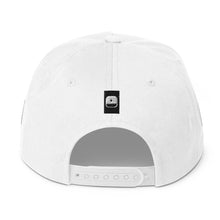 Load image into Gallery viewer, Embroidered Flat Bill Snapback Cap White Streetwear Yupoong The Ascension High Fashion LOGO THE ASCENSION HIGH FASHION